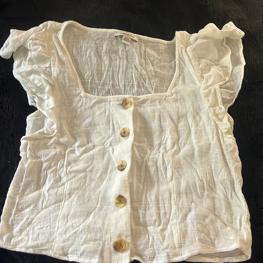 Flowy white AE shirt